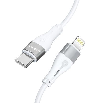 USB-C - Lightning WZK WSTCL1 -kaapeli, 27W, 1m, Valkoinen