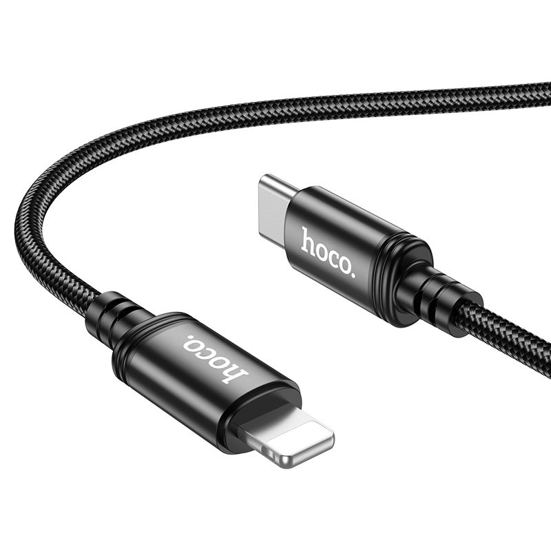 USB-C to Lightning Data and Charging Cable HOCO X89, 20W, 1m, Black