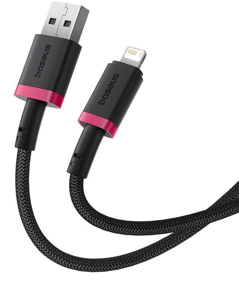 USB-A - Lightning Baseus Dura Series -data- ja latauskaapeli, 18W, 2m, Punainen P10377801U01-03