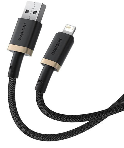USB-A - Lightning Baseus Dura Series -data- ja latauskaapeli, 18W, 2m, Kulta P10377801U01-02