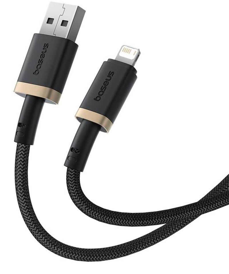 USB-A - Lightning Baseus Dura Series -data- ja latauskaapeli, 18W, 1m, Kulta P10377801U01-00