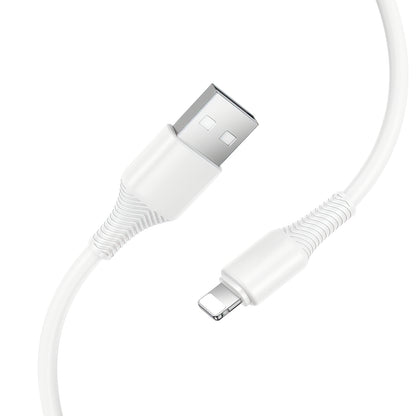 USB-A - Lightning HOCO X120 Data- ja Latauskaapeli, 18W, 1m, Valkoinen