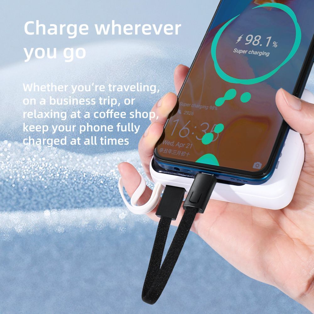 USB-C - USB-C Tech-Protect Ultraboost DNA -avainnippu, 60W, 0.17m, Harmaa