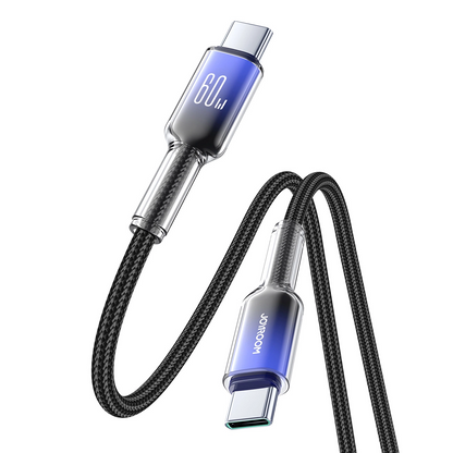 USB-C Data and Charging Cable - USB-C Joyroom S-A42, 60W, 1.2m, Black