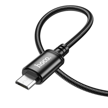 USB-A to microUSB Data and Charging Cable HOCO X89, 18W, 1m, Black