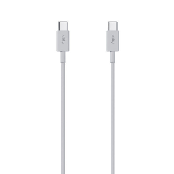 USB-C - USB-C Allity -data- ja latauskaapeli. AUC-03, 100W, 1m, Valkoinen