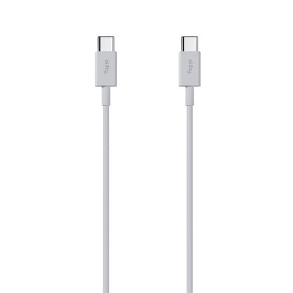 USB-C - USB-C Allity -data- ja latauskaapeli. AUC-03, 100W, 1m, Valkoinen