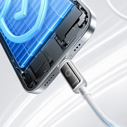 USB-C - Lightning Joyroom S-A55 StarFlight Display -kaapeli, 30W, 1.2m, Valkoinen