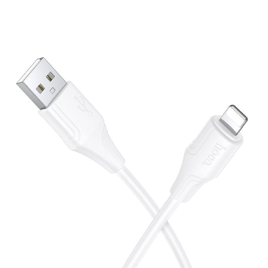 USB-A - Lightning HOCO X124 Data- ja Latauskaapeli, 18W, 1m, Valkoinen