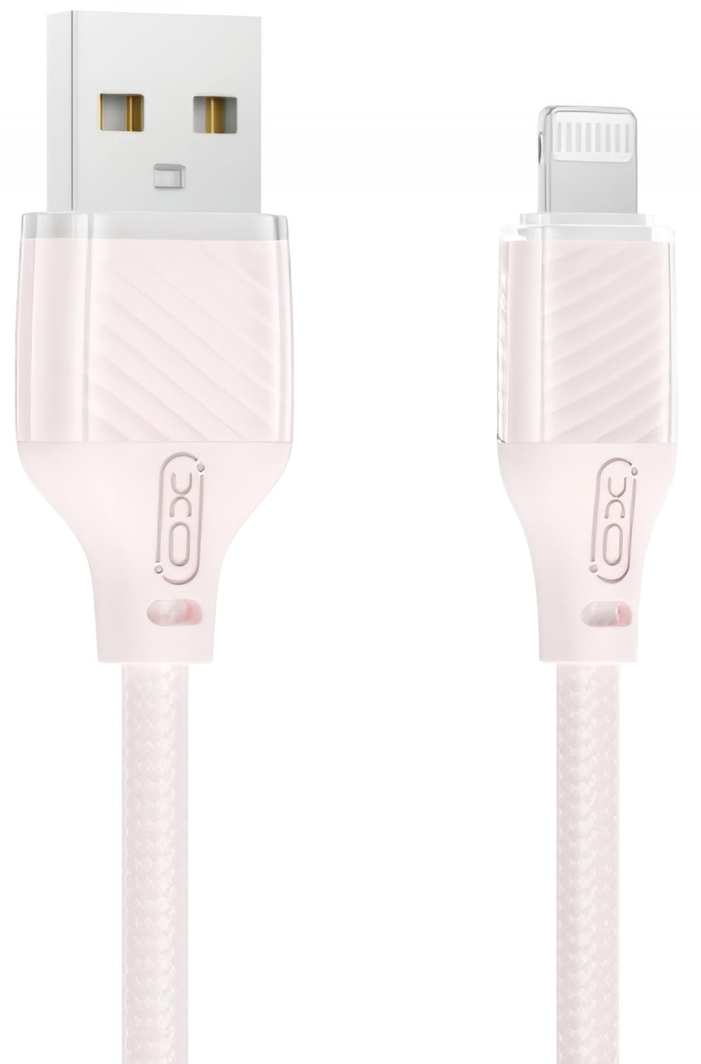 USB-A - Lightning XO Design NB291 Data- ja Latauskaapeli, 18W, 1m, Vaaleanpunainen