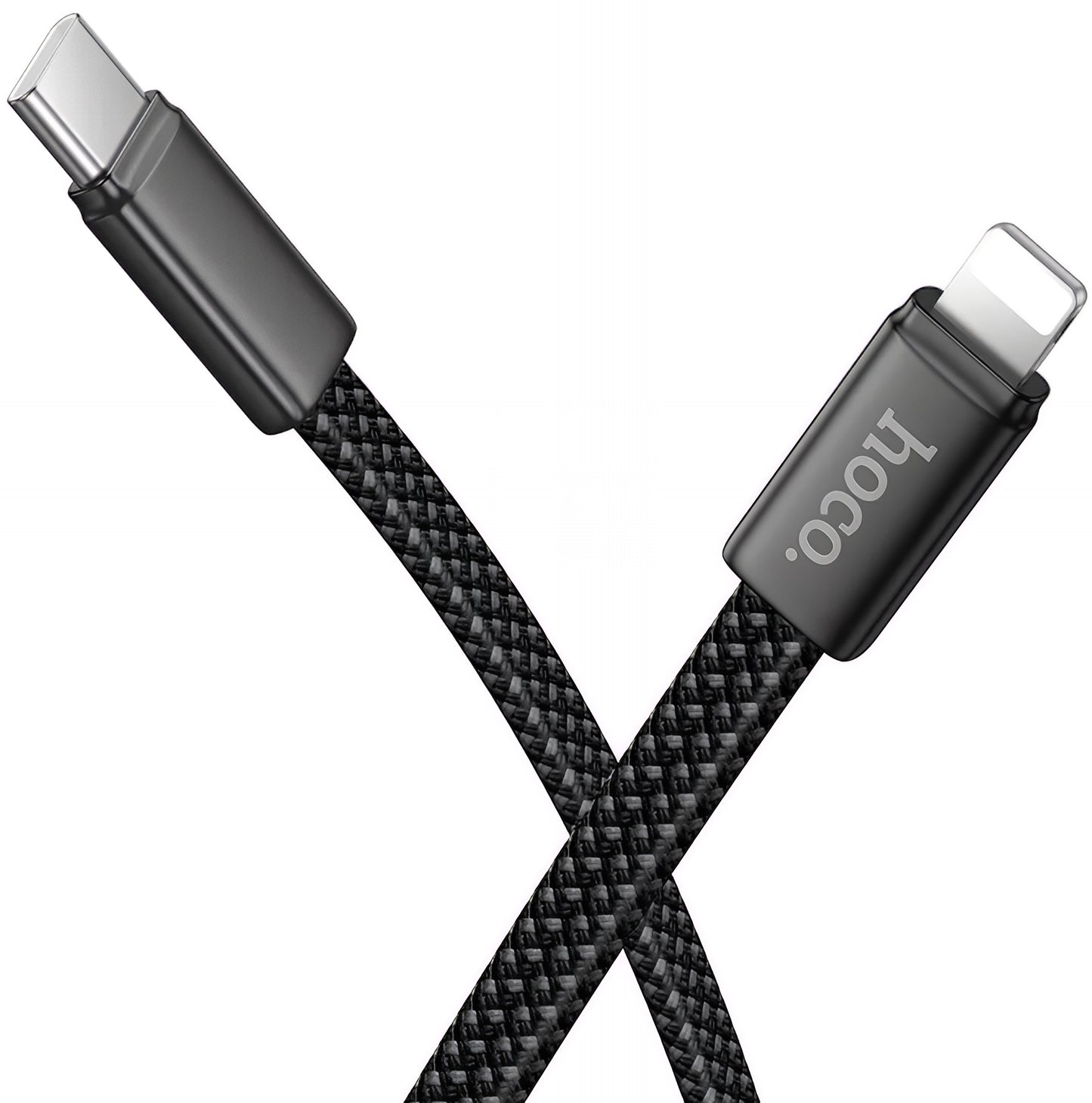 USB-C - Lightning HOCO X125 -data- ja latauskaapeli, 30W, 1m, Musta