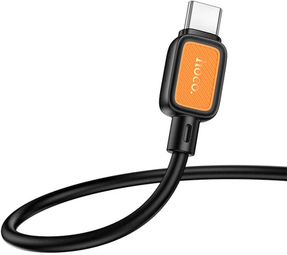 USB-A - USB-C HOCO X108 Data- ja Latauskaapeli, 18W, 1m, Musta