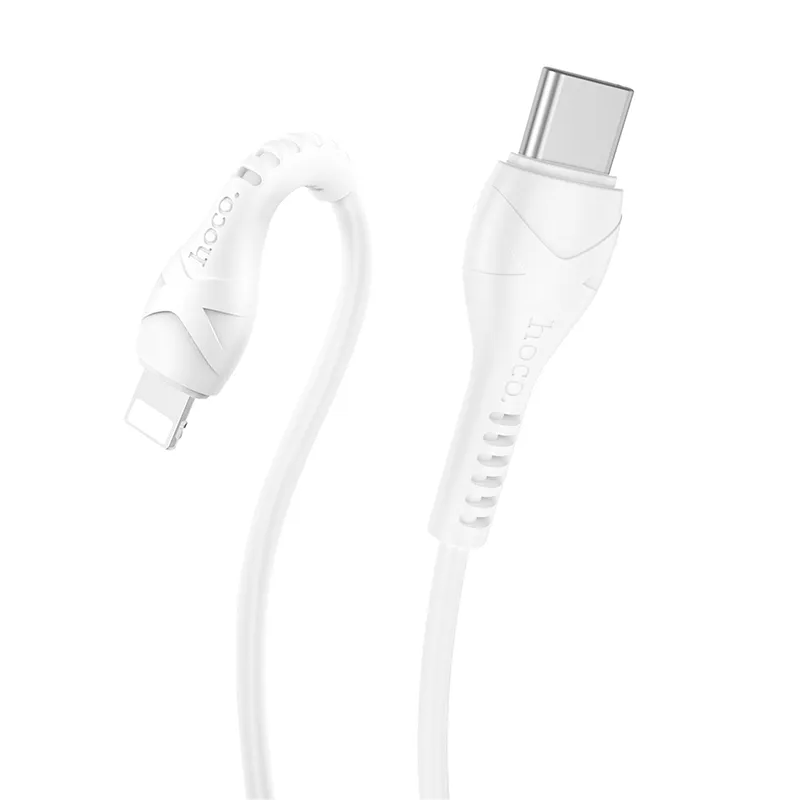 USB-C - Lightning HOCO X37 Data- ja Latauskaapeli, 27W, 1m, Valkoinen