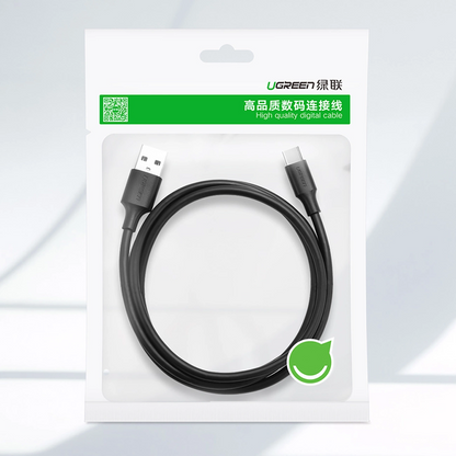 UGREEN US184 USB-A to USB-C Data and Charging Cable, 18W, 1m, Black
