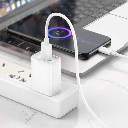 USB-A - microUSB HOCO X88 -tietojen siirto- ja latauskaapeli, 18W, 2m, valkoinen