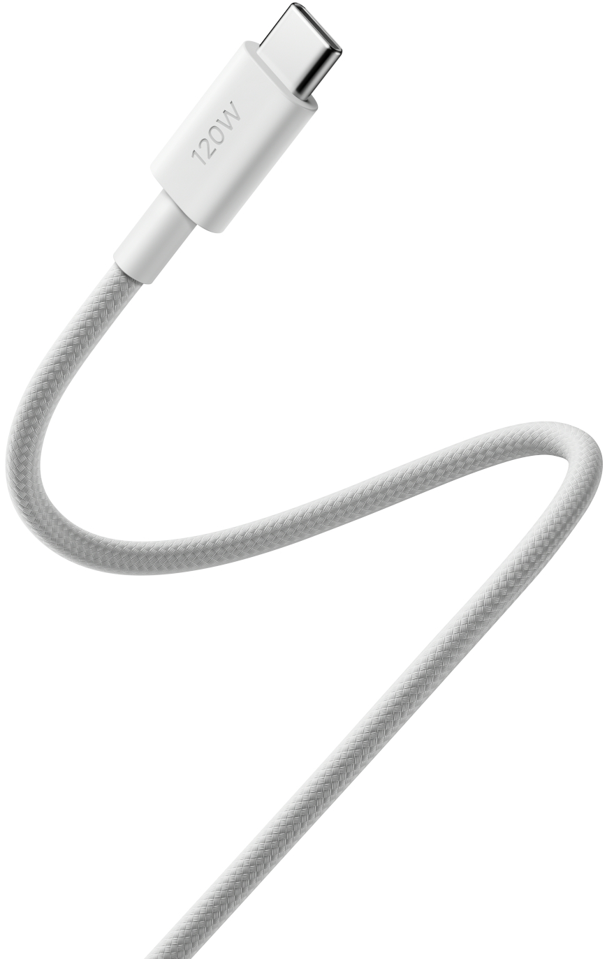 USB-C - USB-C Xiaomi tiedonsiirto- ja latauskaapeli, 120W, 2m, valkoinen BHR087AGL