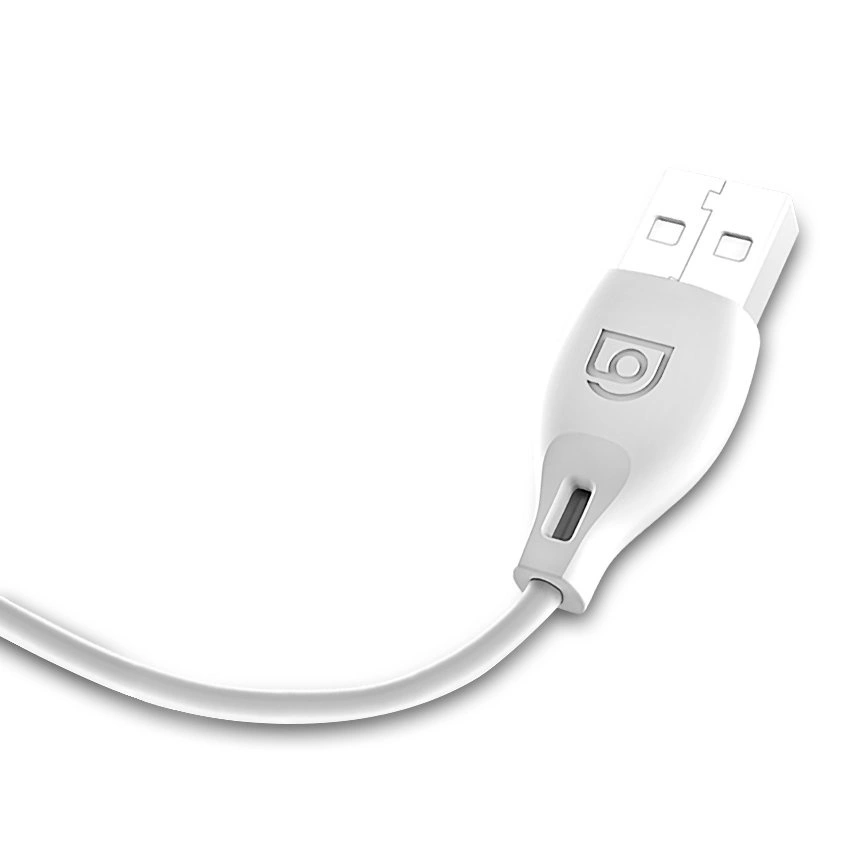 USB-A - Lightning Dudao L4L -tietojen siirto- ja latauskaapeli, 18W, 1m, valkoinen