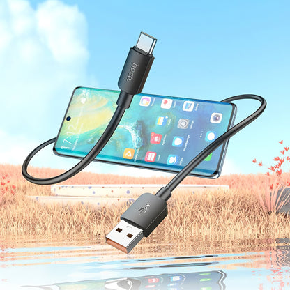 Datakaapeli ja latauskaapeli USB-A - USB-C HOCO X96, 100W, 1m, musta 