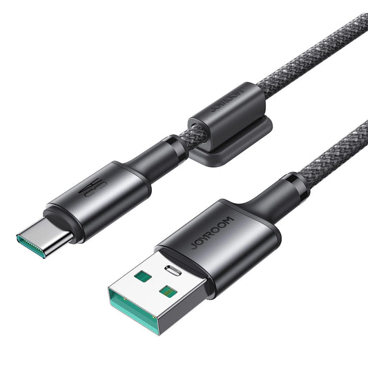 USB-A - USB-C Joyroom S-A50 Data- ja Latauskaapeli, 60W, 1.2m, Harmaa