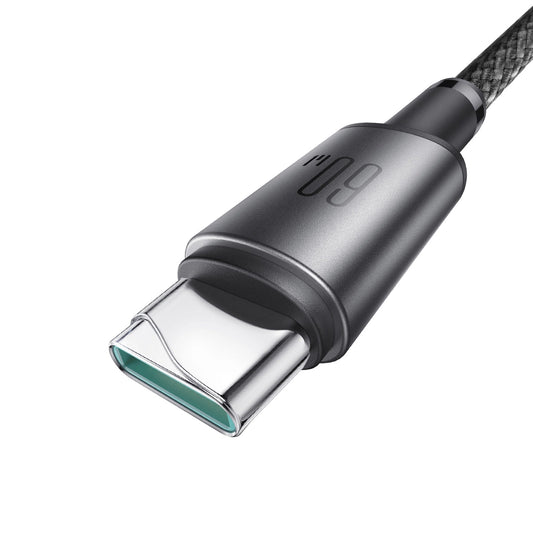 USB-C - USB-C -data- ja latauskaapeli Joyroom S-A50, 60W, 1.2m, Harmaa