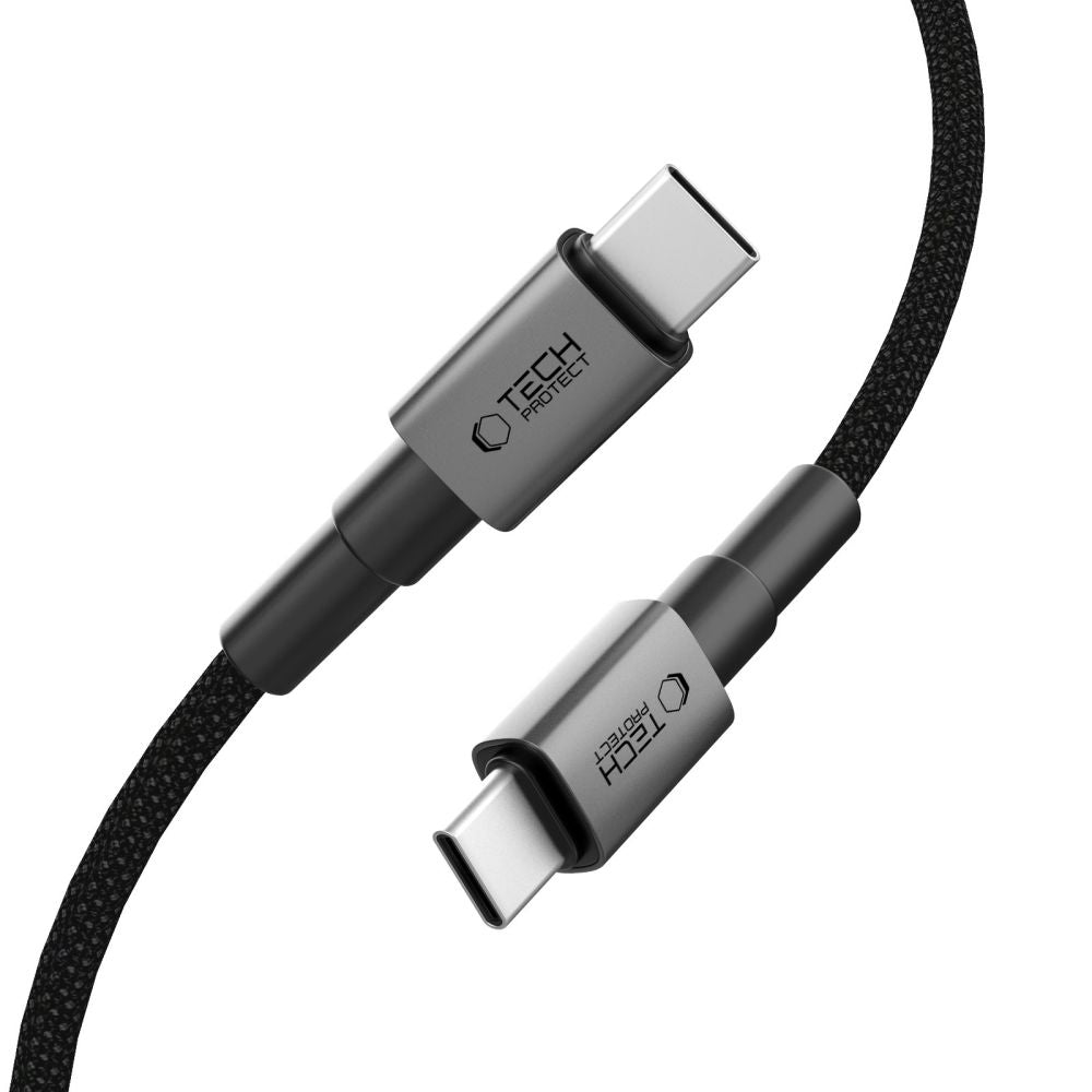 USB-C Data and Charging Cable - USB-C Tech-Protect Ultraboost DNA, 60W, 0.5m, Gray