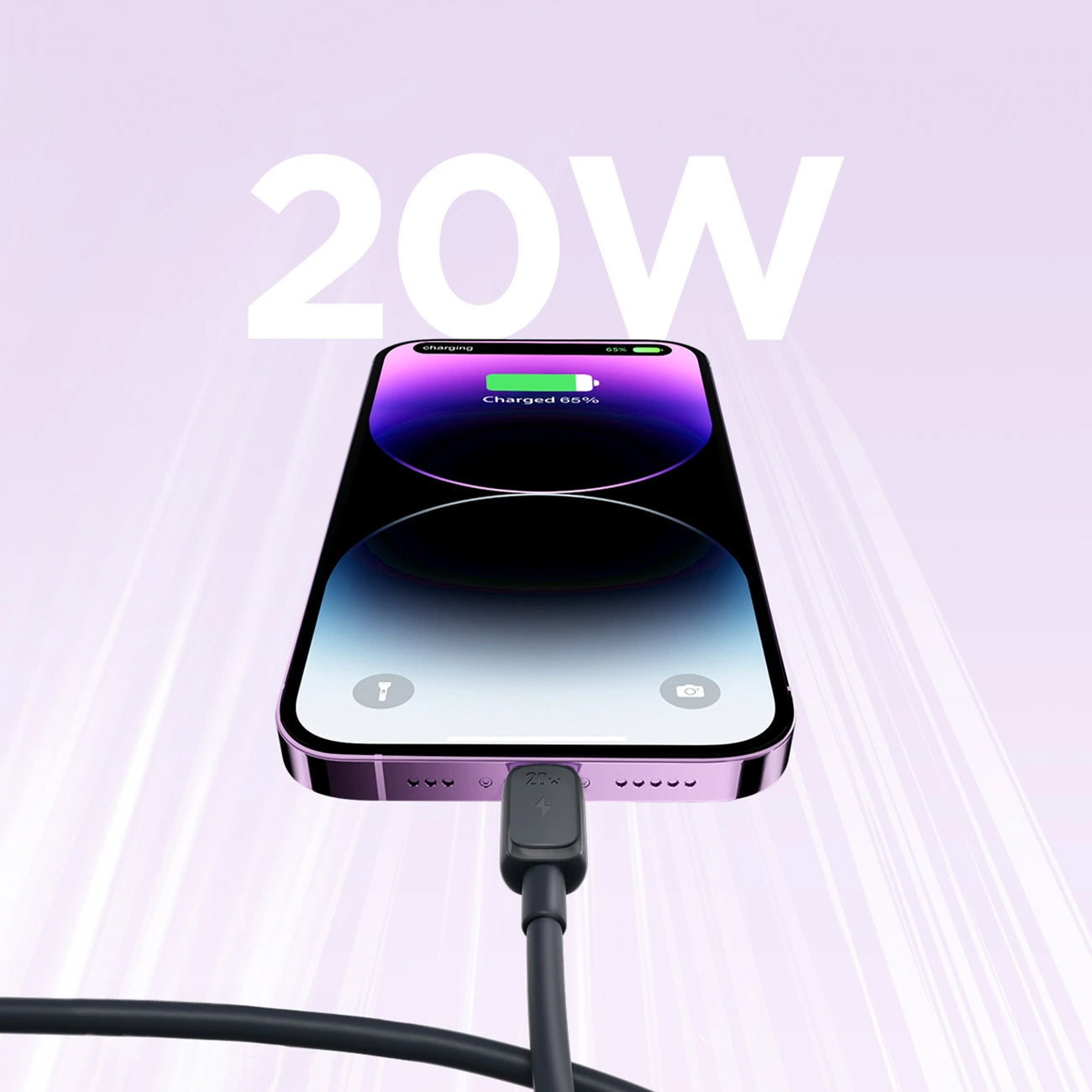 USB-C - Lightning Joyroom A14 -data- ja latauskaapeli, 20W, 1.2m, Musta