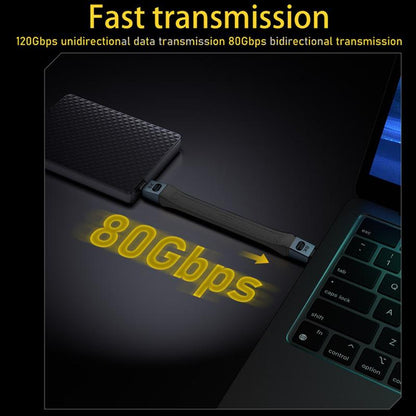 USB-C - USB-C OEM 8K Video, 240W, 0.13m, Musta Data- ja Latauskaapeli