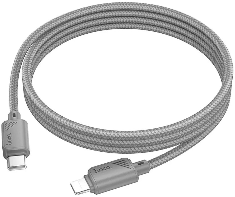 USB-C - Lightning HOCO X113 Data- ja Latauskaapeli, 27W, 1m, Harmaa