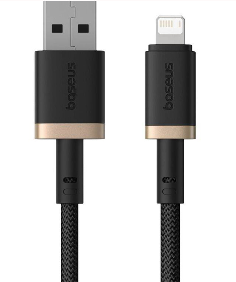 USB-A - Lightning Baseus Dura Series -data- ja latauskaapeli, 18W, 1m, Kulta P10377801U01-00