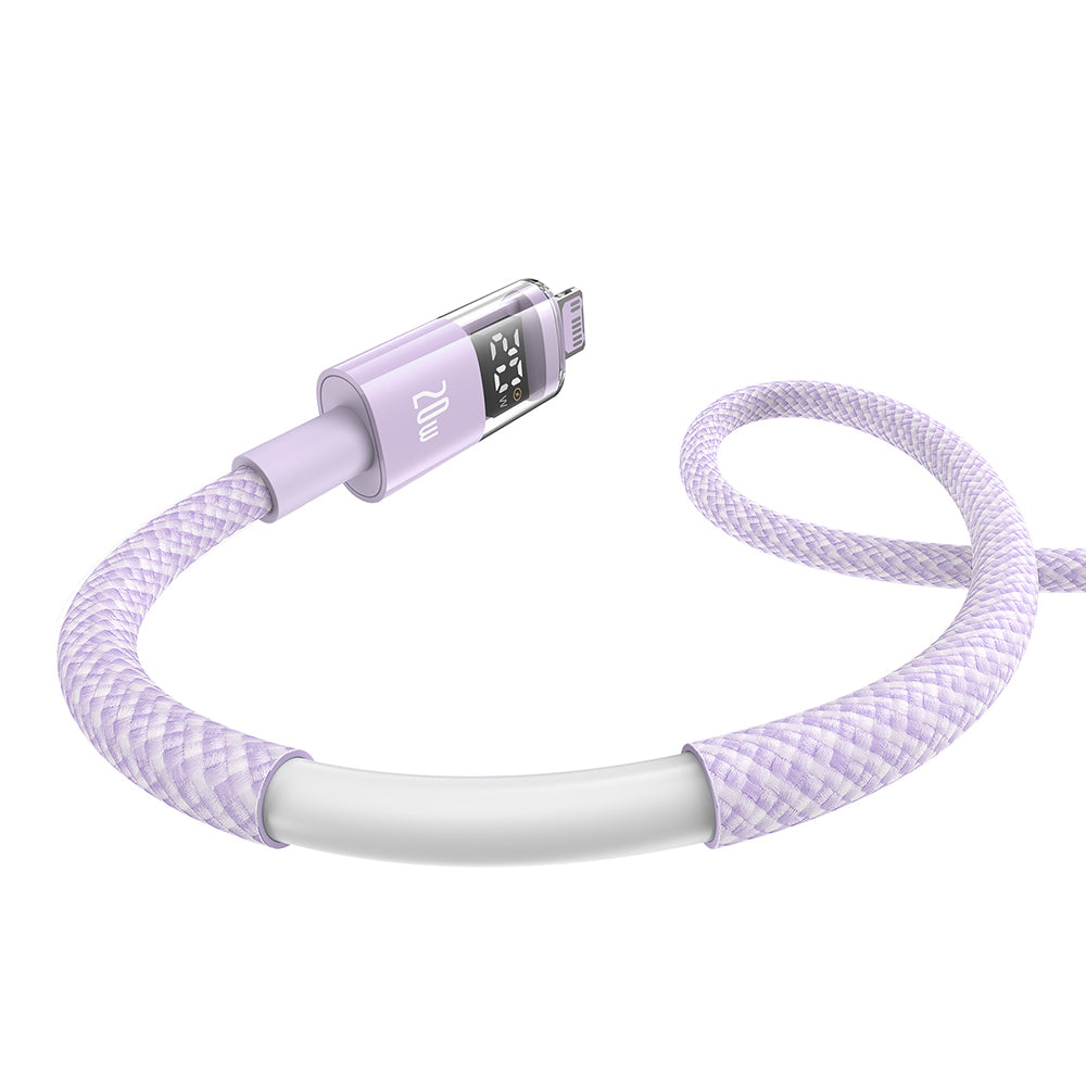 USB-C - USB-C Baseus Display 2 -data- ja latauskaapeli, 100W, 1m, Violetti P10382702511-00