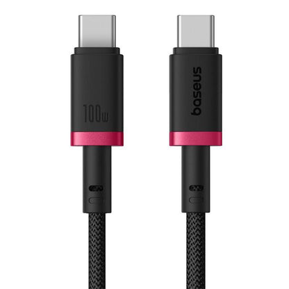 USB-C - USB-C Baseus Dura Series -data- ja latauskaapeli, 100W, 2m, Punainen P10377803U01-02