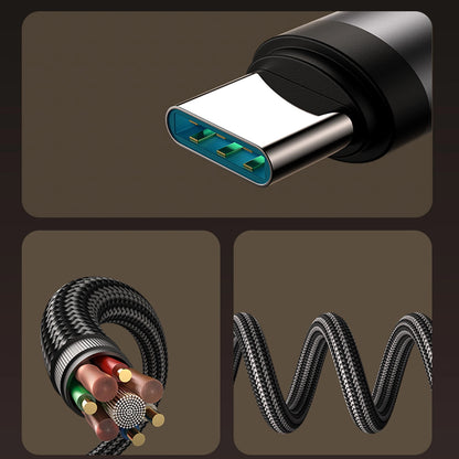 USB-C - Lightning Joyroom S-A56 EnjoyX Angled -data- ja latauskaapeli, 30W, 1.2m, Musta