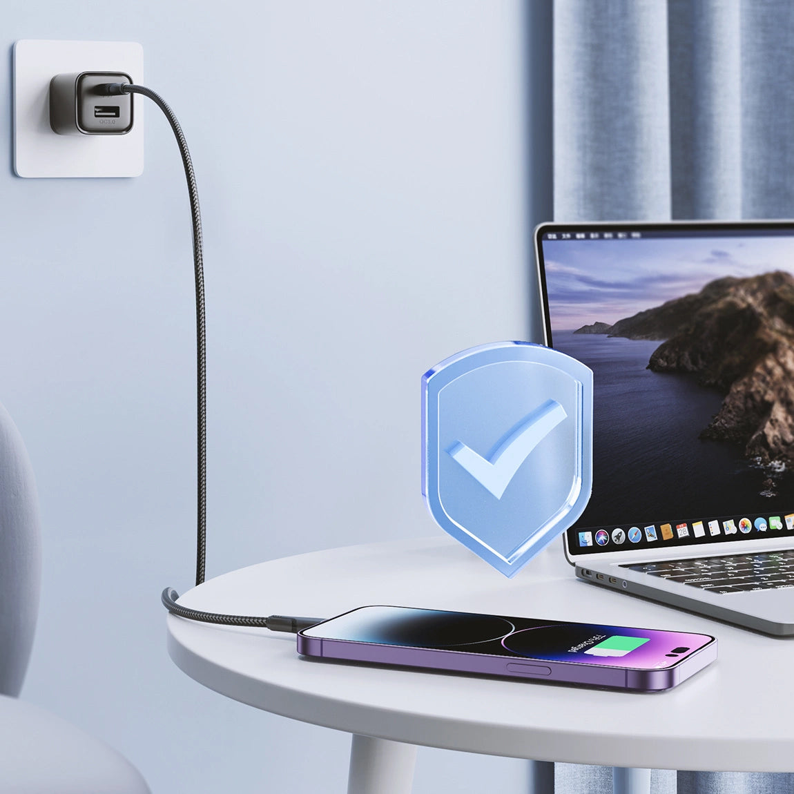USB-C - Lightning Joyroom S-A11 Data- ja Latauskaapeli, 20W, 1.2m, Musta