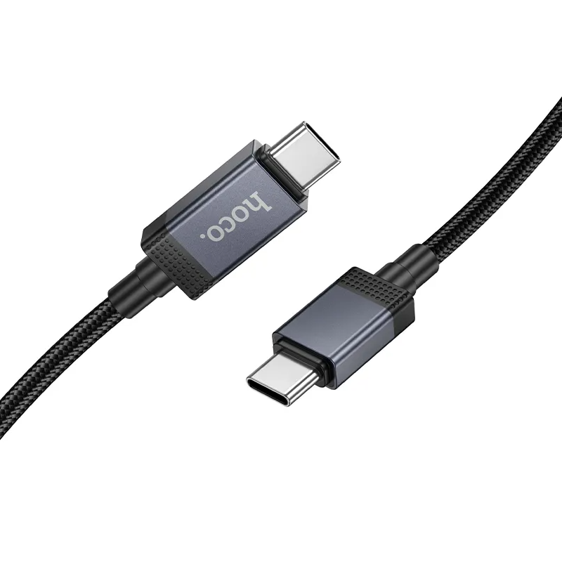 USB-C - USB-C HOCO X118 Display -kaapeli, 60W, 1m, Musta