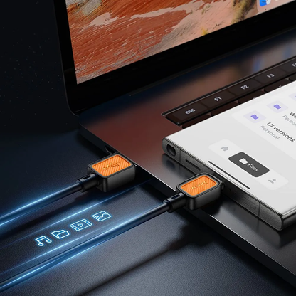 USB-A - USB-C HOCO X108 Data- ja Latauskaapeli, 18W, 1m, Musta