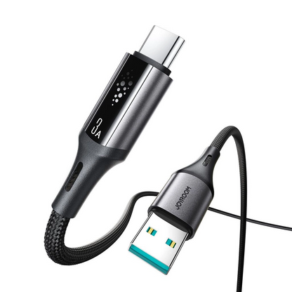 USB-A - USB-C Joyroom S-A60 StarTalk -data- ja latauskaapeli, 18W, 1.2m, Musta