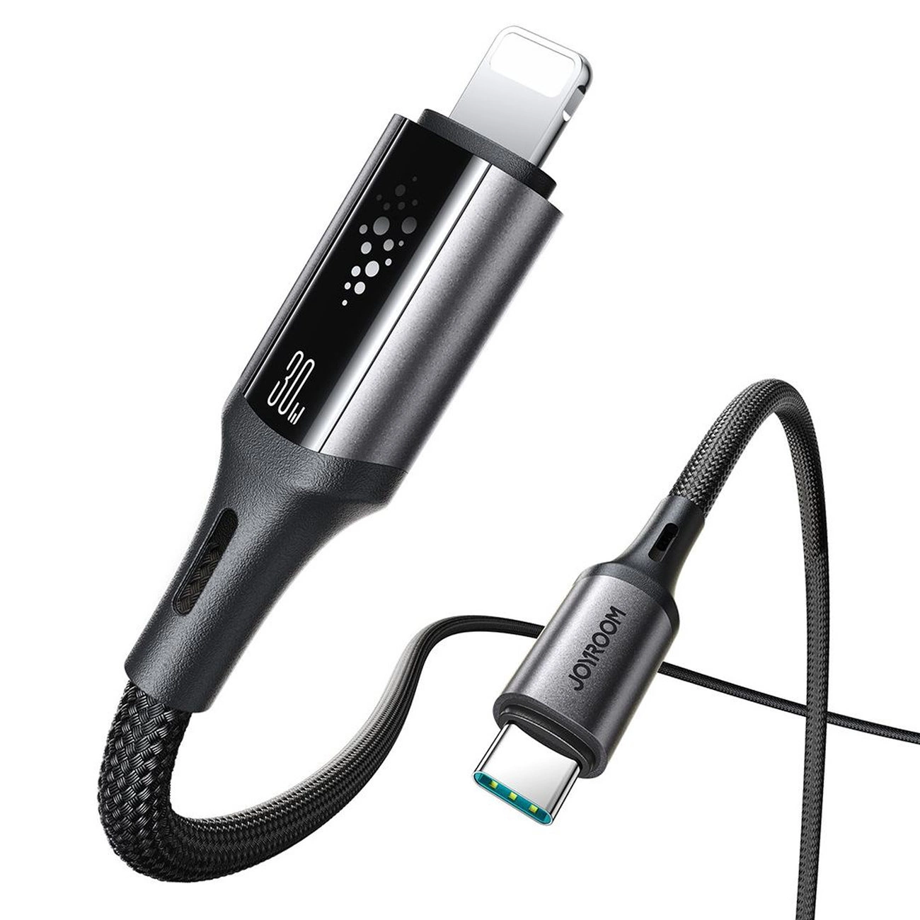 USB-C - Lightning Joyroom S-A60 StarTalk -data- ja latauskaapeli, 30W, 1.2m, Musta