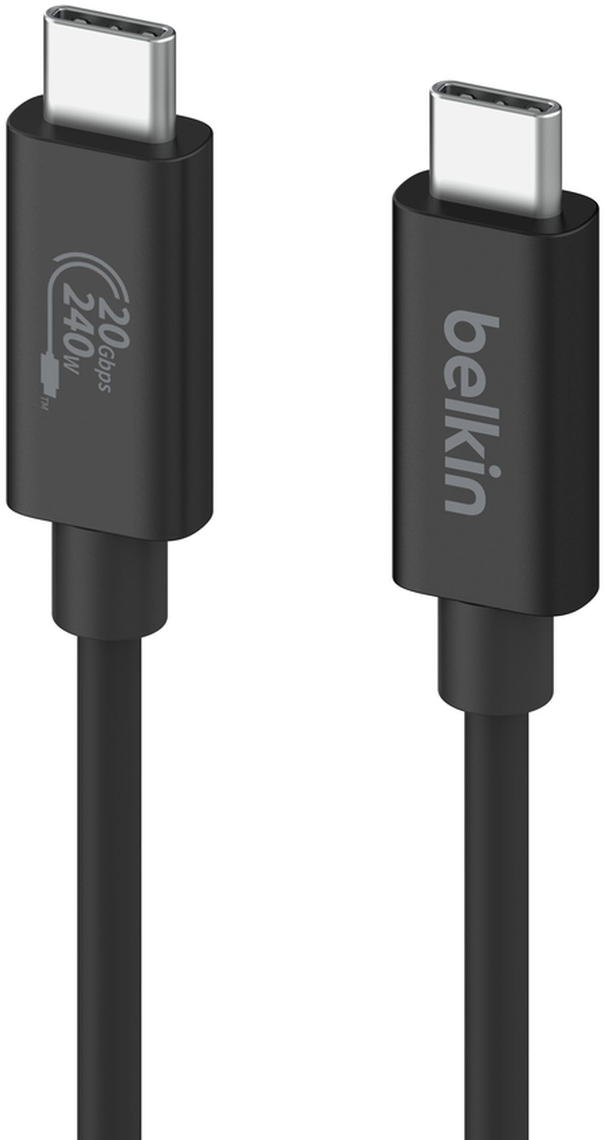 USB-C-tietojen ja latauksen kaapeli - USB-C Belkin Connect, 240W, 2m, musta INZ004bt2MBK