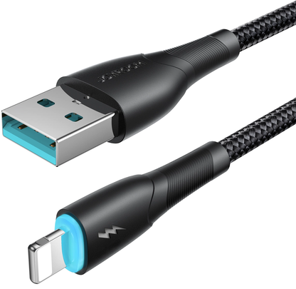 Joyroom SA32-AL3 USB-A–Lightning-datakaapeli ja latauskaapeli, 18 W, 1 m, musta
