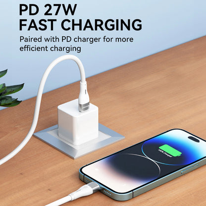 USB-C - Lightning WZK WSTCL1 -kaapeli, 27W, 1m, Valkoinen