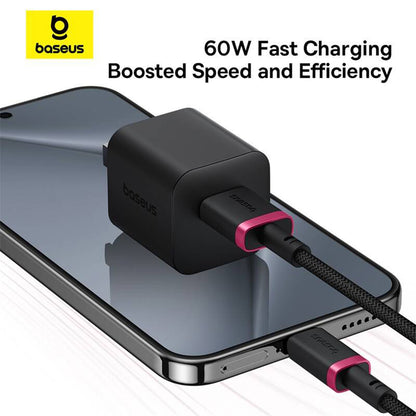 Baseus Dura Series USB-A - USB-C -data- ja latauskaapeli, 60W, 1m, Punainen P10377802U01-01