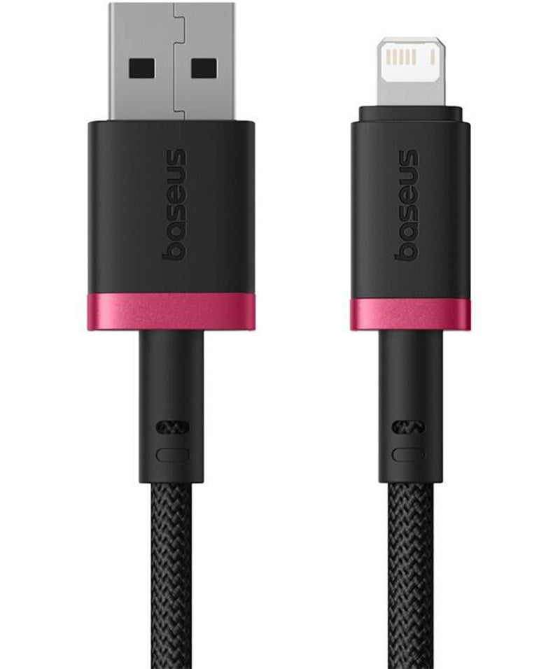 USB-A - Lightning Baseus Dura Series -data- ja latauskaapeli, 18W, 2m, Punainen P10377801U01-03