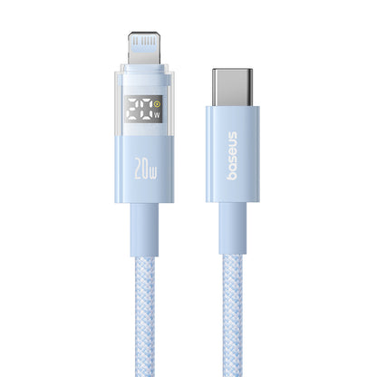 USB-C - USB-C Baseus Display 2 -data- ja latauskaapeli, 100W, 1m, Sininen P10382702311-00