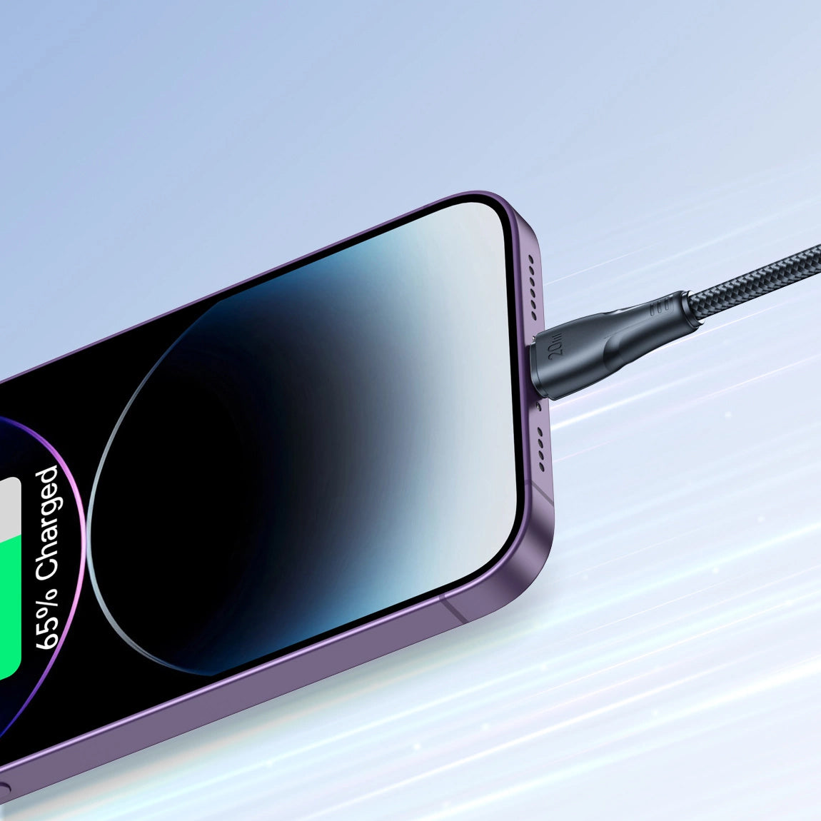 USB-C - Lightning Joyroom S-A11 Data- ja Latauskaapeli, 20W, 1.2m, Musta