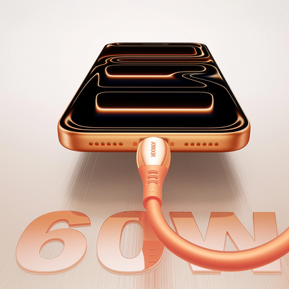 USB-C - USB-C -kaapeli ja lataus Joyroom S-A59 Vibrant, 60W, 1.2m, Oranssi