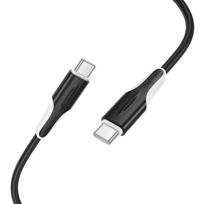 USB-C - USB-C Borofone BX119 New -tietojen ja latauksen kaapeli, 60W, 1m, musta