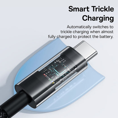 USB-C - USB-C Baseus Gem -data- ja latauskaapeli, 100W, 2m, Musta P10373000111-01
