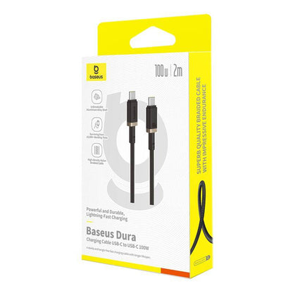 USB-C - USB-C Baseus Dura Series -kaapeli, 100W, 2m, Kulta P10377803U01-03