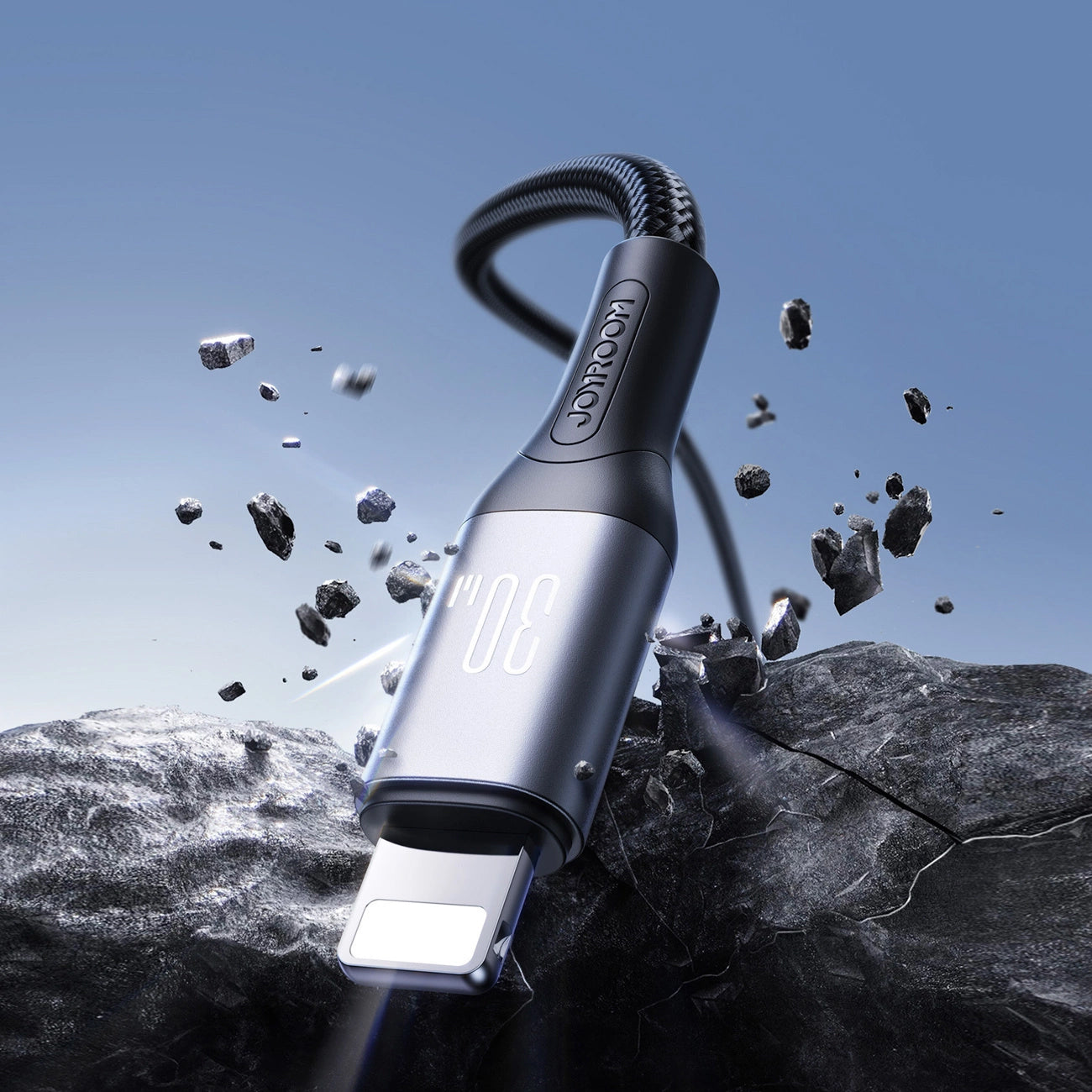 USB-C - Lightning Joyroom S-A28 Flash -data- ja latauskaapeli, 30W, 1m, Musta