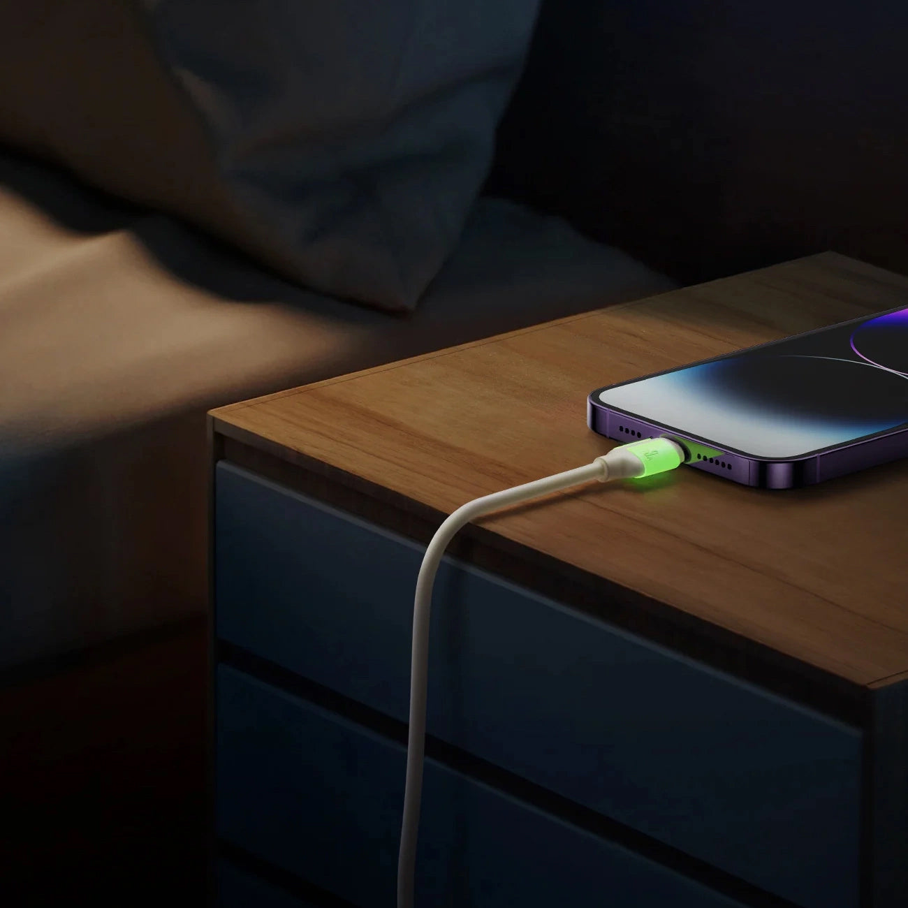 USB-C - Lightning Joyroom S-A53 Data- ja latauskaapeli, 30W, 2m, Beige